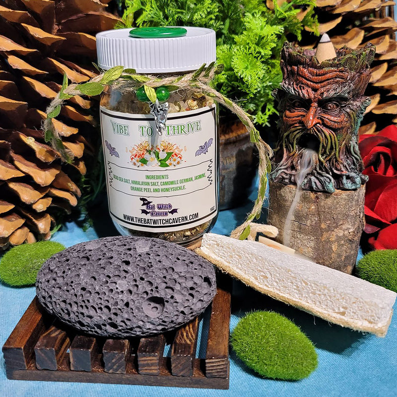 "Vibe To Thrive" - Magick Prosperity Herbal Bath Salts -  16oz