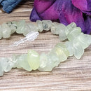 Bracelet - Stone Chip - Préhnite avec Epidote Noire