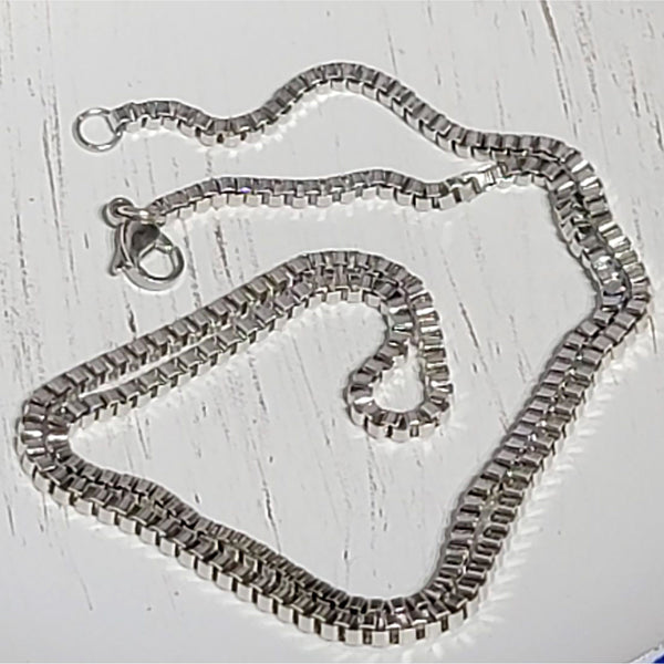 Necklace - 20" Stainless Steel 2.5mm Box Chain
