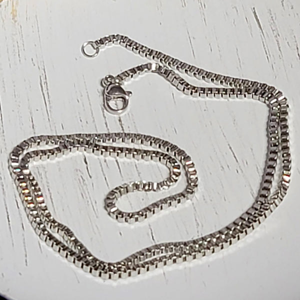 Necklace - 20" Stainless Steel 2mm Box Chain