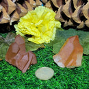 Mini grappes de quartz mandarine