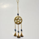 Hanging Bells - Triple Bells with Evil Eye Charms-Home/Altar-Kheops-The Bat Witch Cavern