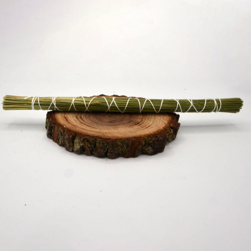 Smoke Cleansing Sticks - Sweetgrass (Organic) - 8"-Scents/Oils/Herbs-Stone Bridge Imports-The Bat Witch Cavern