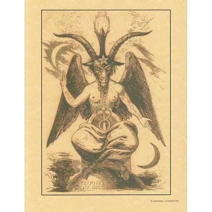 Deity Prayers - Baphomet-Tarot/Oracle-Azure Green-The Bat Witch Cavern