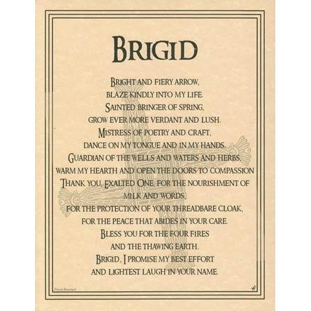 Deity Prayers - Brigid-Tarot/Oracle-Azure Green-The Bat Witch Cavern