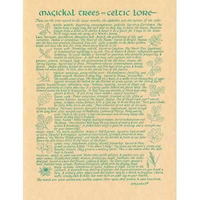 Wicca/Witchcraft - Magical Tree in Celtic Lore-Tarot/Oracle-Azure Green-The Bat Witch Cavern