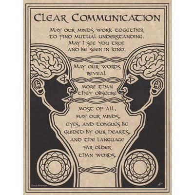 Wicca/Witchcraft - Prayer for Clear Communication-Tarot/Oracle-Azure Green-The Bat Witch Cavern