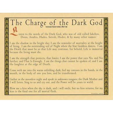 Deity Prayers - Dark God-Tarot/Oracle-Azure Green-The Bat Witch Cavern
