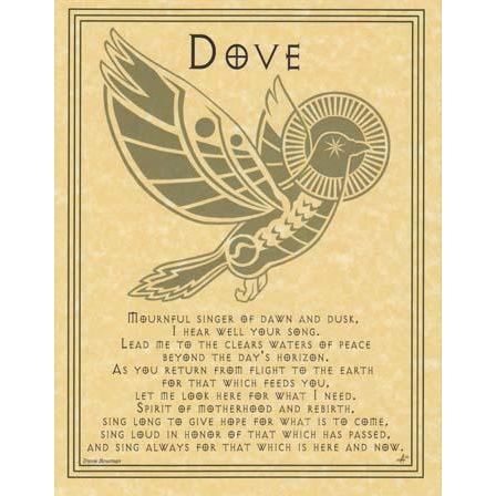 Animal Prayers - Dove-Tarot/Oracle-Azure Green-The Bat Witch Cavern