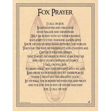 Animal Prayers - Fox-Tarot/Oracle-Azure Green-The Bat Witch Cavern