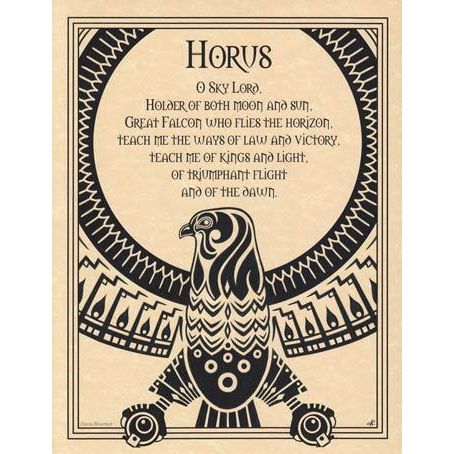 Deity Prayers - Horus-Tarot/Oracle-Azure Green-The Bat Witch Cavern