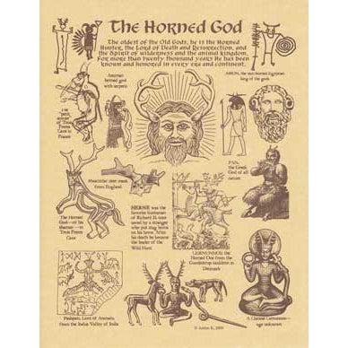 Deity Prayers - Horned God-Tarot/Oracle-Azure Green-The Bat Witch Cavern