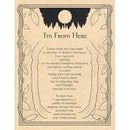 Wicca/Witchcraft - I'm From Here Prayer-Tarot/Oracle-Azure Green-The Bat Witch Cavern