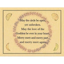 Wicca/Witchcraft - May The Circle Be Open Yet Unbroken-Tarot/Oracle-Azure Green-The Bat Witch Cavern