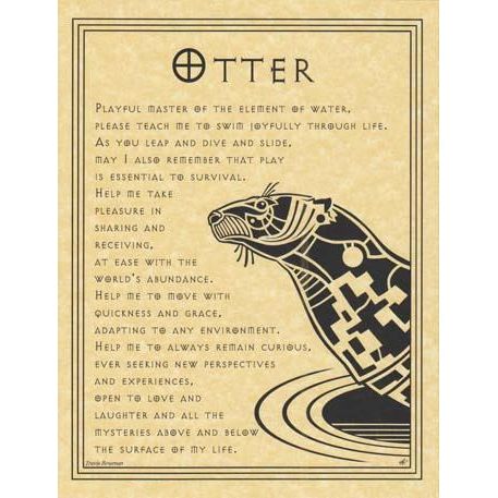 Animal Prayers - Otter-Tarot/Oracle-Azure Green-The Bat Witch Cavern