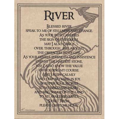 Wicca/Witchcraft - River Prayer-Tarot/Oracle-Azure Green-The Bat Witch Cavern