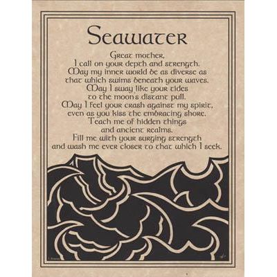 Wicca/Witchcraft - Sea Water Prayer-Tarot/Oracle-Azure Green-The Bat Witch Cavern