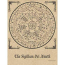 Wicca/Witchcraft - Sigillum Dei Aemeth Poster-Tarot/Oracle-Azure Green-The Bat Witch Cavern