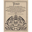 Animal Prayers - Toad-Tarot/Oracle-Azure Green-The Bat Witch Cavern