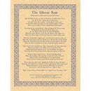 Wicca/Witchcraft - Wiccan Rede (Long Form) Poster-Tarot/Oracle-Azure Green-The Bat Witch Cavern