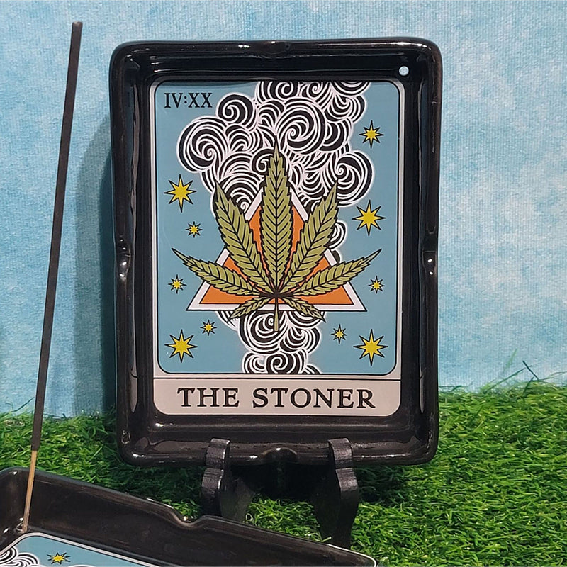 pothead ashtray The Stoner Tarot Card Ashtray / Tarot Card Holder