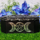 Resin Tarot / Storage Box - Triple Moon 5" x 7"