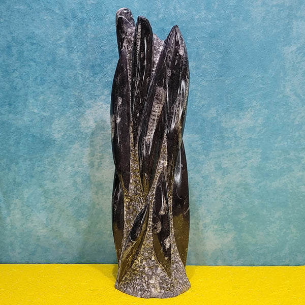 Fossil Orthoceras Tower - 13-15" Tall