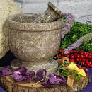 Mortar & Pestle - Fossil Oceanic Marble - 4"