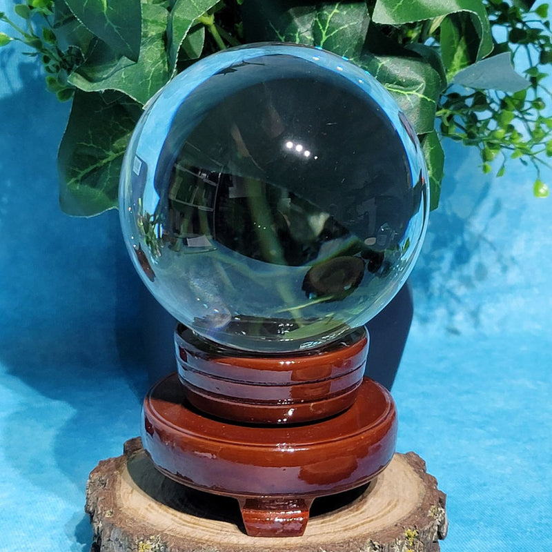 Large Magical Glass Ball with Stand - 4" Round