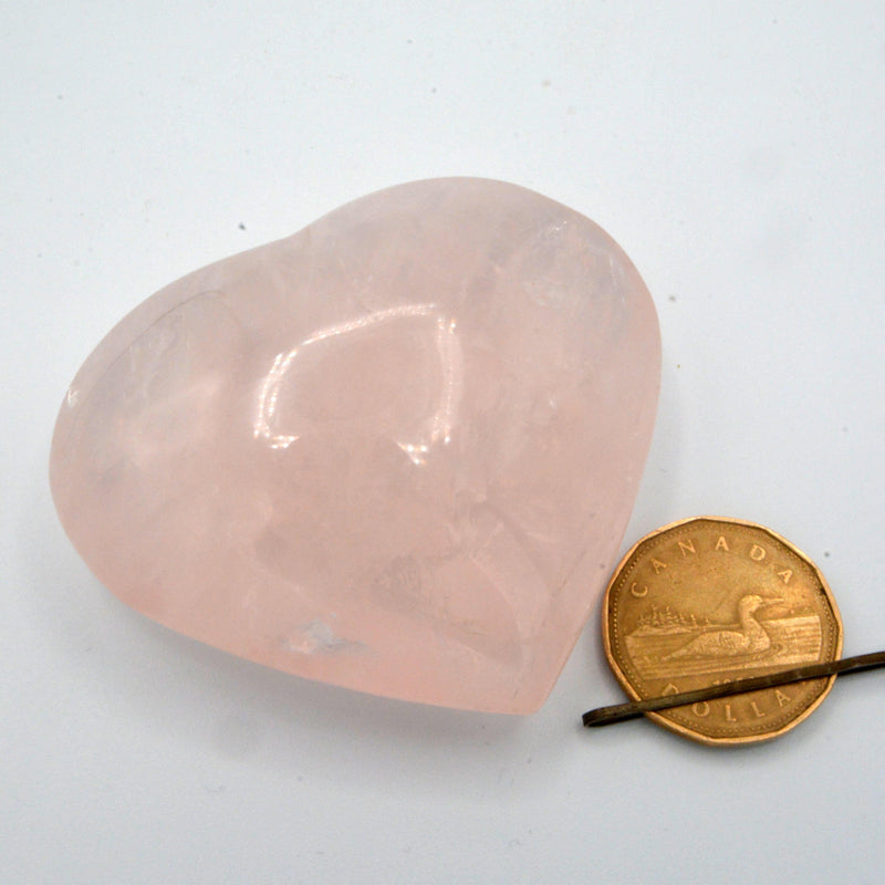 Puffy Heart Gemstone 2" to 3" - Rose Quartz-Crystals/Stones-Stone Bridge Imports-The Bat Witch Cavern
