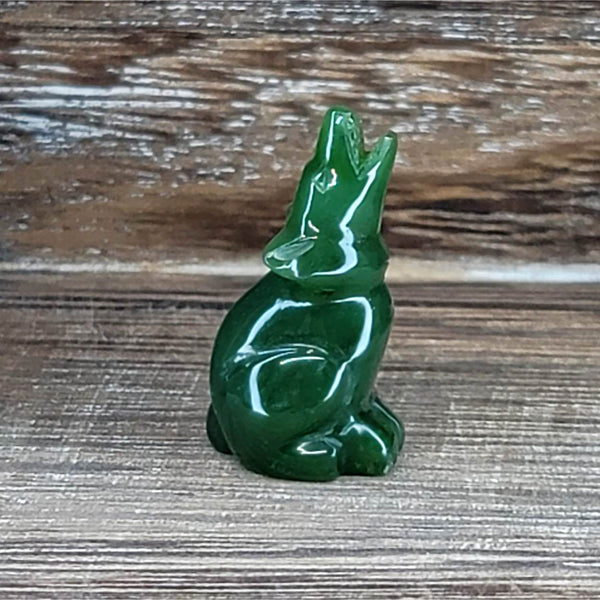 Howling Wolf - Canadian Nephrite Jade 1"