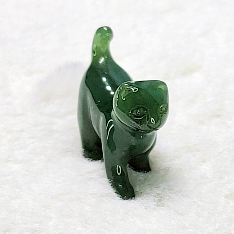 Cat - Canadian Nephrite Jade 1"