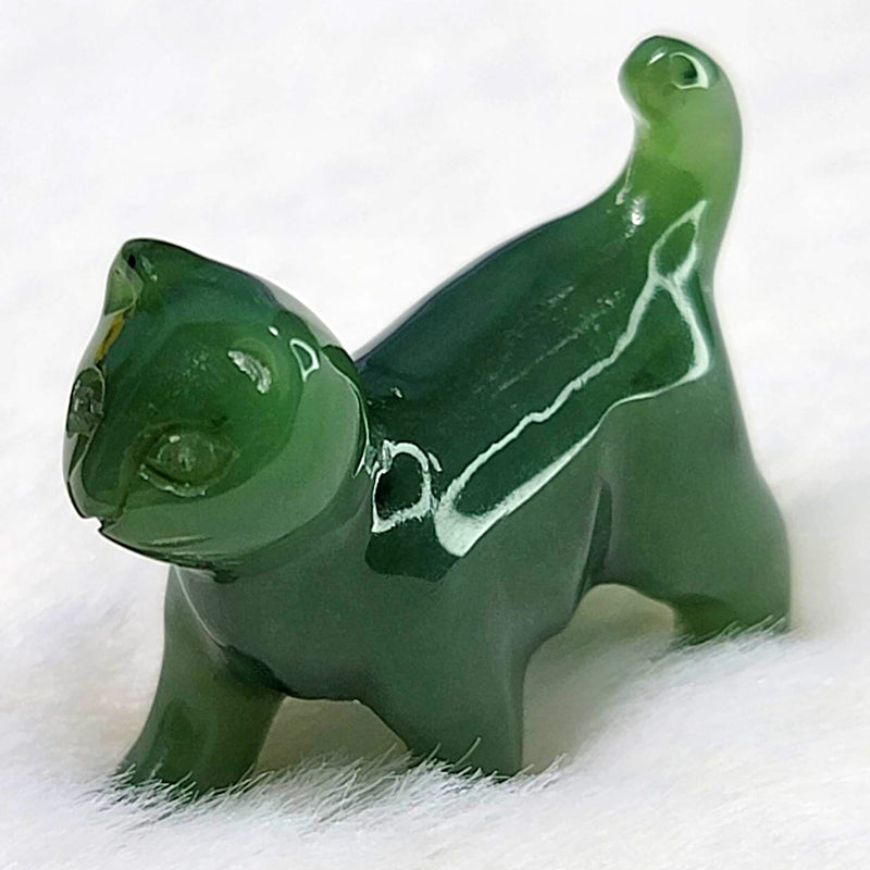 Cat - Canadian Nephrite Jade 1"