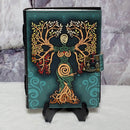 Leather Journal -  Mother Goddess - 5" x 7"
