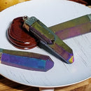 Crystal Pendant - Rainbow Quartz 2"