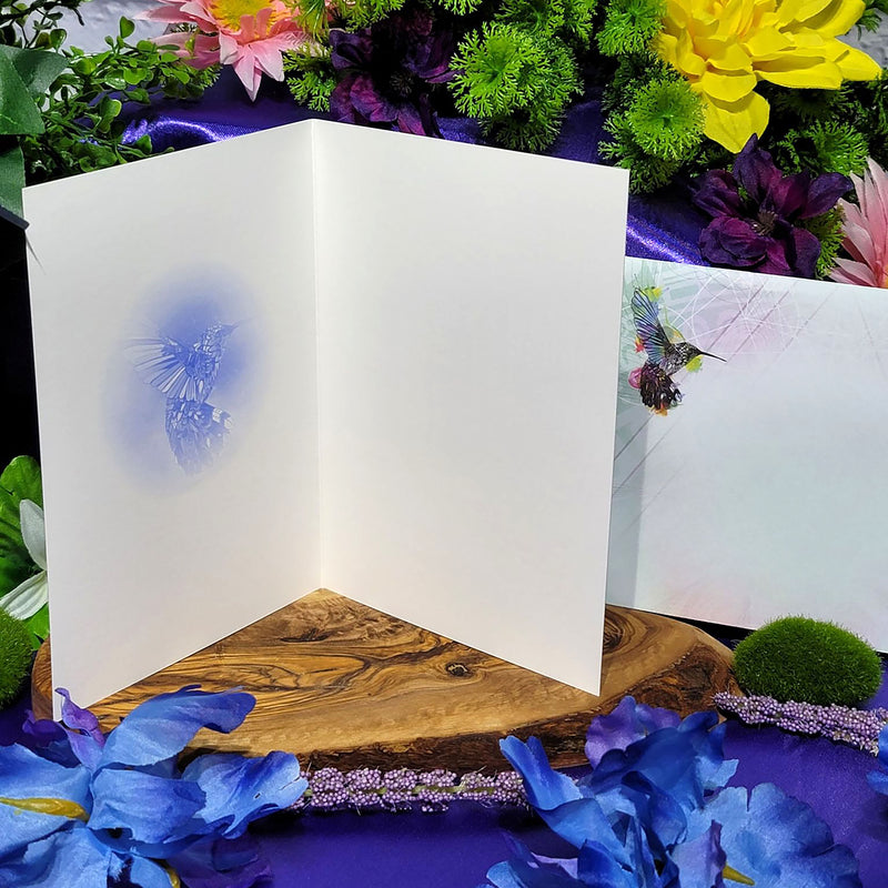 Card - Hummingbird Magic - Happiness by Karin Roberts