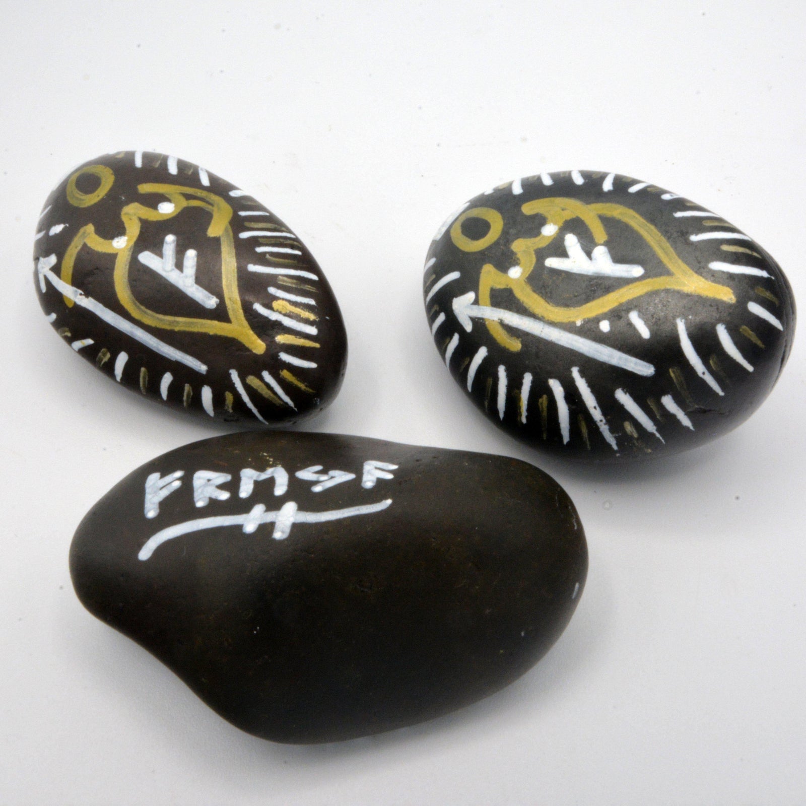 Freyja Stone with Painted Runes