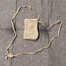 Sac en cuir - Gris - 2" x 3"