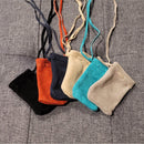 Sac en cuir - Rouge - 2" x 3"