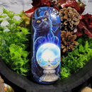 Étui en verre pour les yeux de l'apprentie sorcière (chat noir) par Lisa Parker