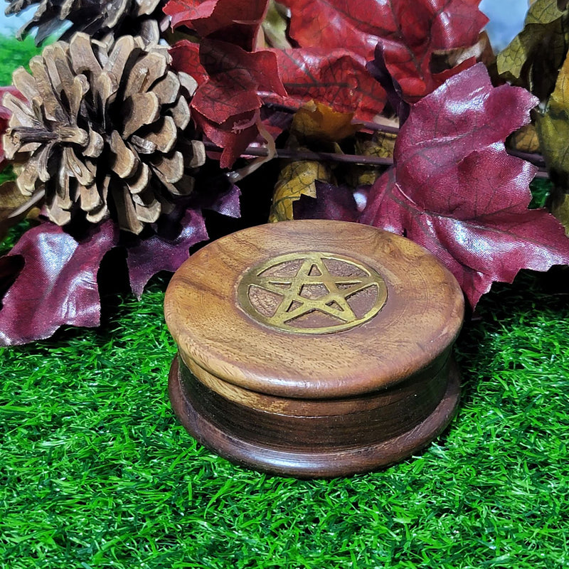 Herb Grinder - With Pentacle 3"