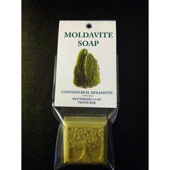 Moldavite Soap - Travel Size (1.5oz)-Scents/Oils/Herbs-Dempsey-The Bat Witch Cavern