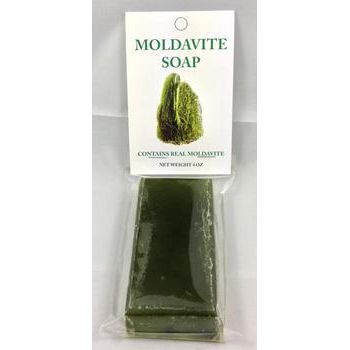 Moldavite Soap Bar (4oz)-Scents/Oils/Herbs-Dempsey-The Bat Witch Cavern
