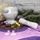 Mortar & Pestle - Marble Medium 4"