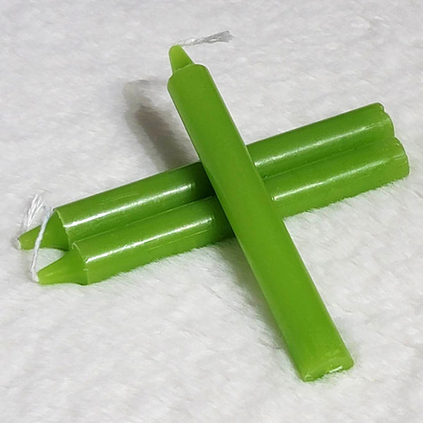 Mini bougie rituelle/sort - Paquet de 3 (Vert clair)