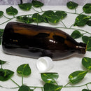 Pot en Verre Ambré avec Couvercle Régulier - 1L