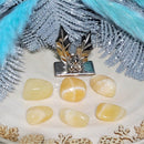 Pierre roulée calcite orange