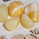 Pierre roulée calcite orange