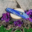 Pipe à pointe de cristal Lapis Lazuli avec filtre métallique