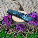 Pipe à pointe de cristal de labradorite avec filtre métallique